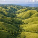 arial view Teletubbies Hill