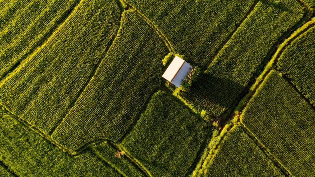 Arial View Sidemen village
