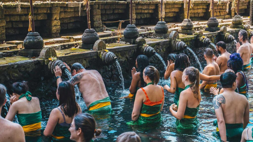 holy rituals in tirta empul temple